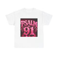 Psalm 91 Christian T-Shirt — Pink Gothic Faith Tee