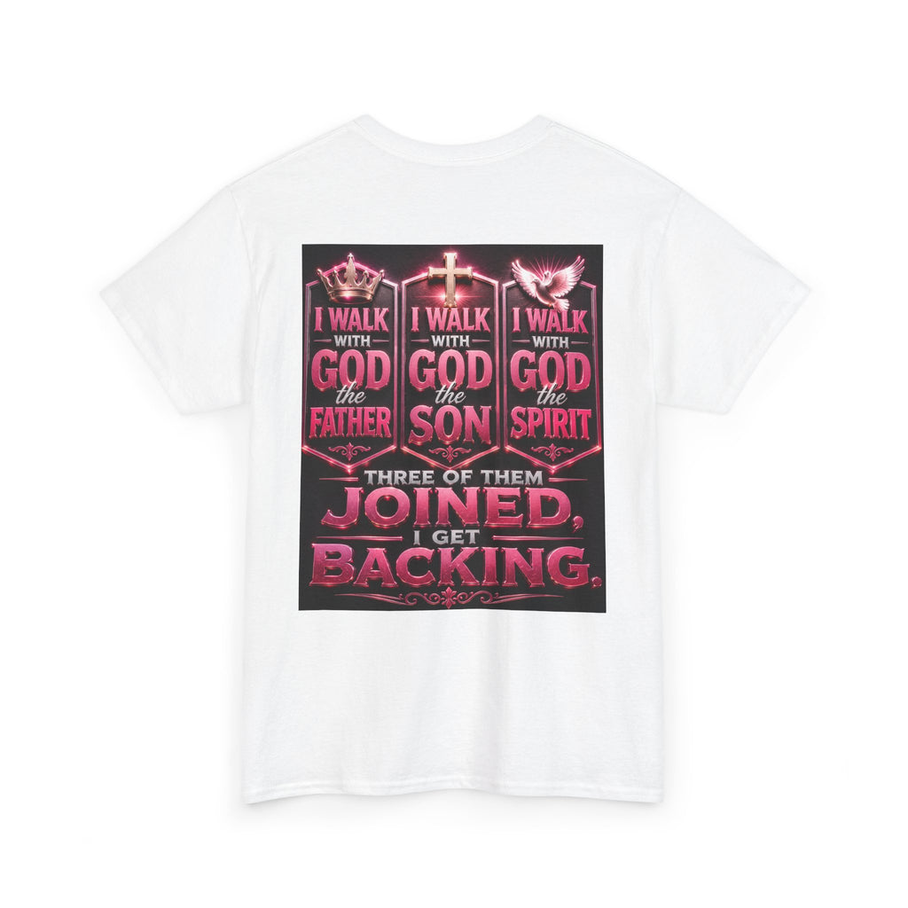 Christian Faith T-Shirt — "Who Do You Walk With?" Trinity Walk Tee