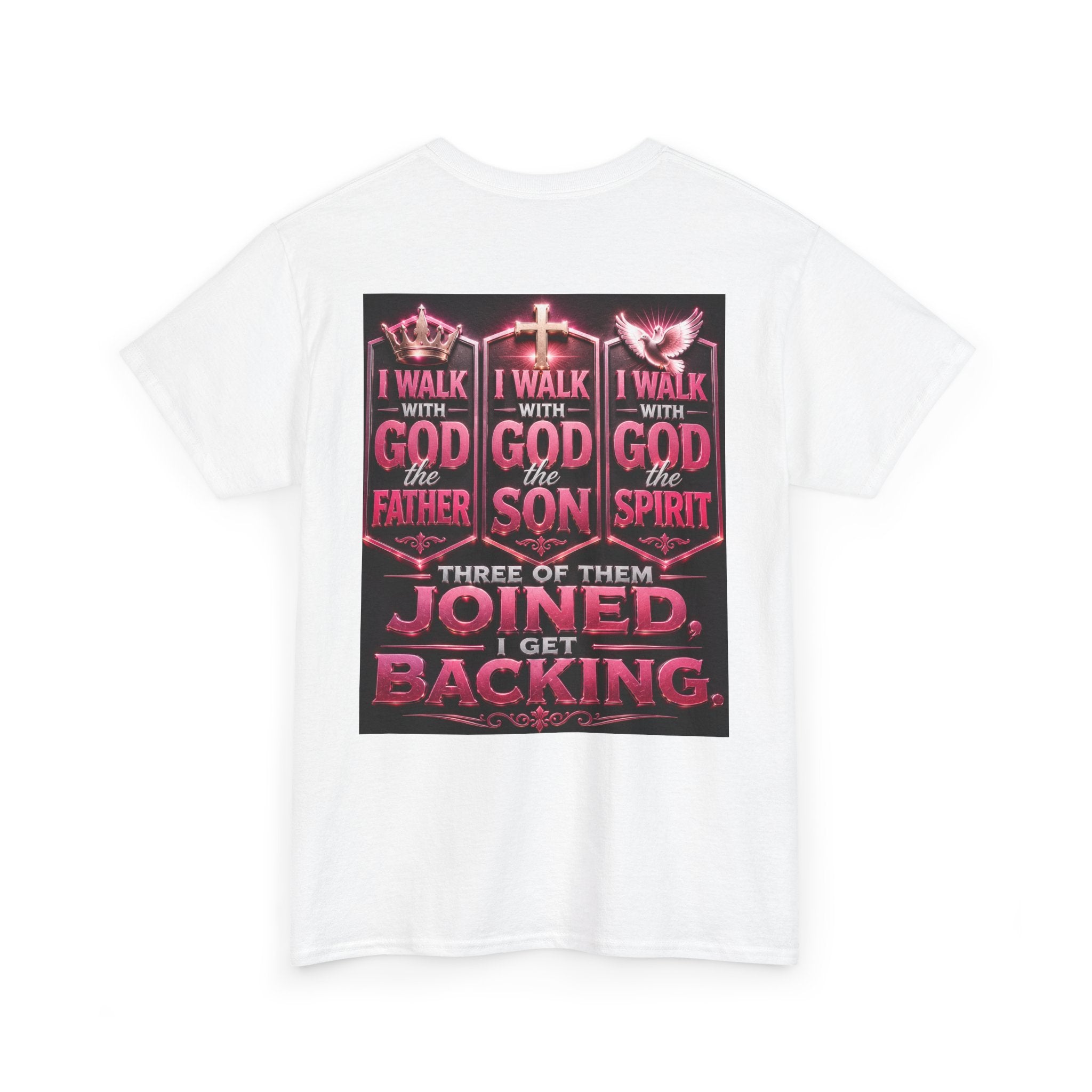 Christian Faith T-Shirt — "Who Do You Walk With?" Trinity Walk Tee