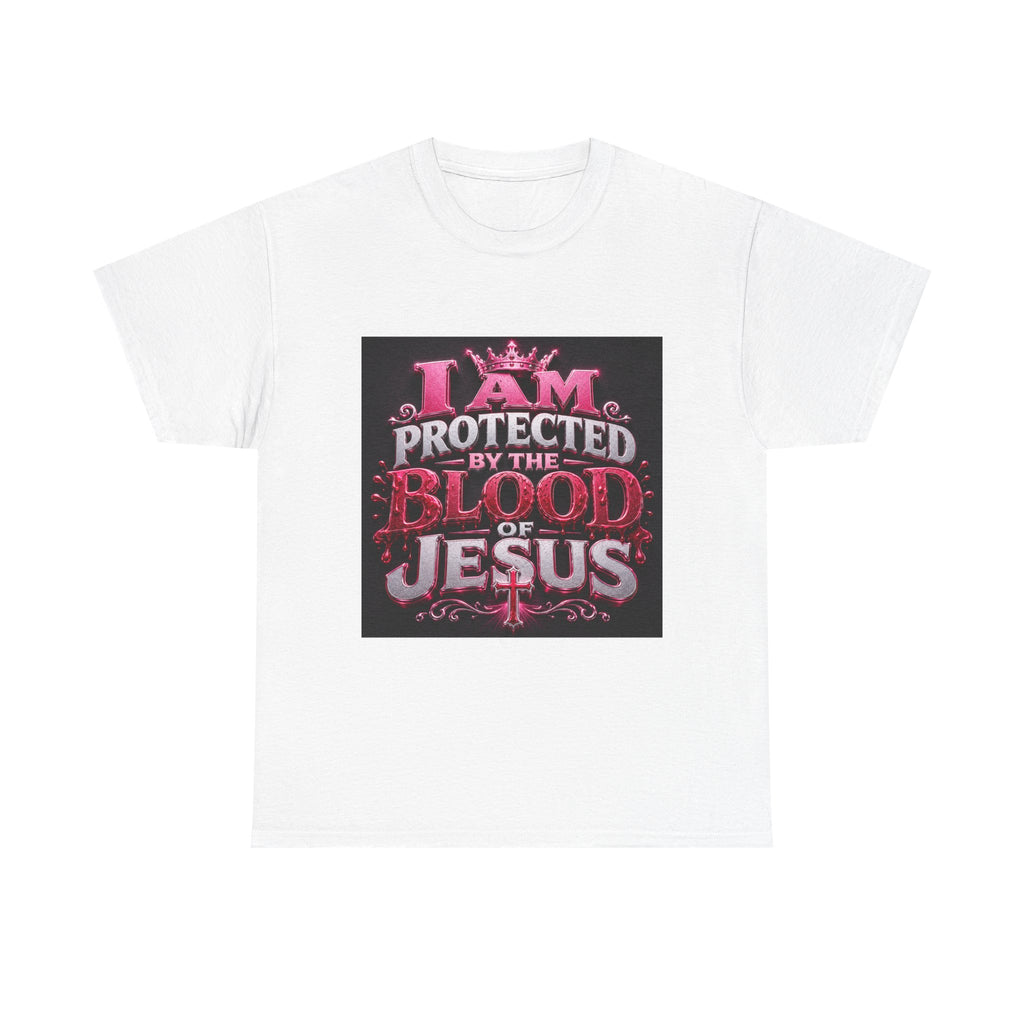 Faith T-Shirt — "I Am Protected by the Blood of Jesus" Christian Tee