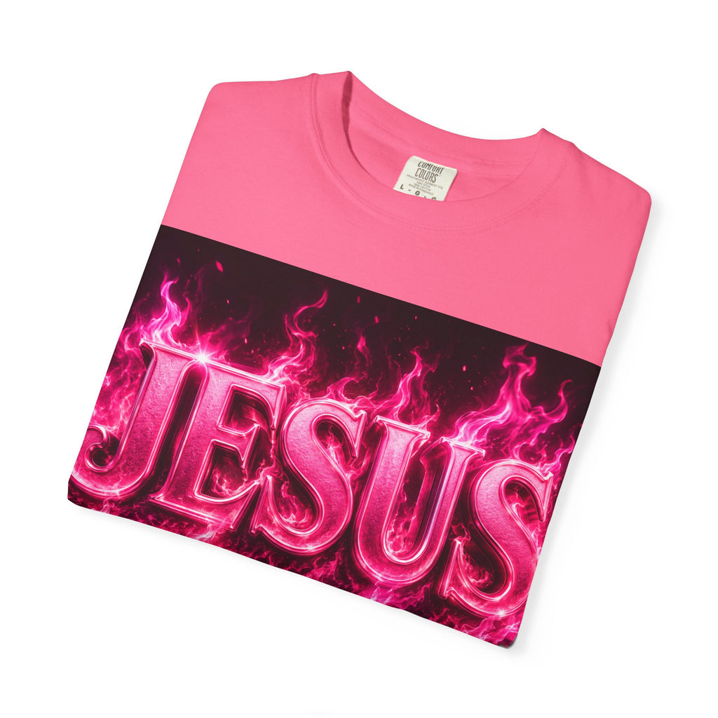Jesus Pink Flame T-Shirt