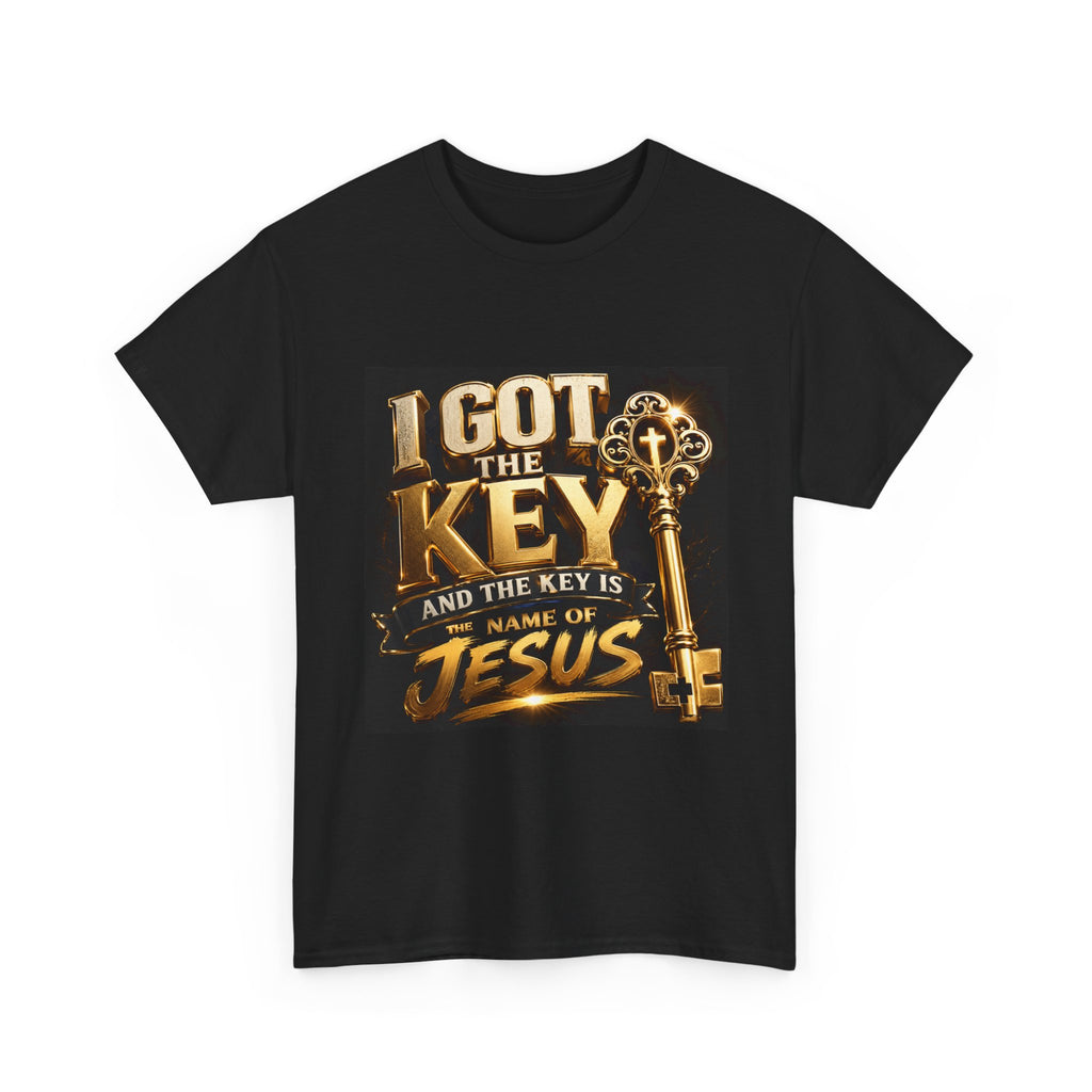 Christian Key T-Shirt — "I Got the Key and the Key is the Name of Jesus" Faith Tee