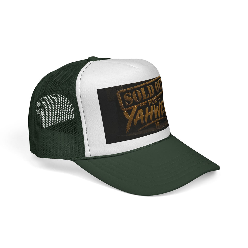 Sold Out for Yahweh Trucker Hat – Christian Faith Mesh Cap