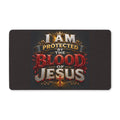 Doormat - "I Am Protected by the Blood of Jesus" Decorative Christian Welcome Mat