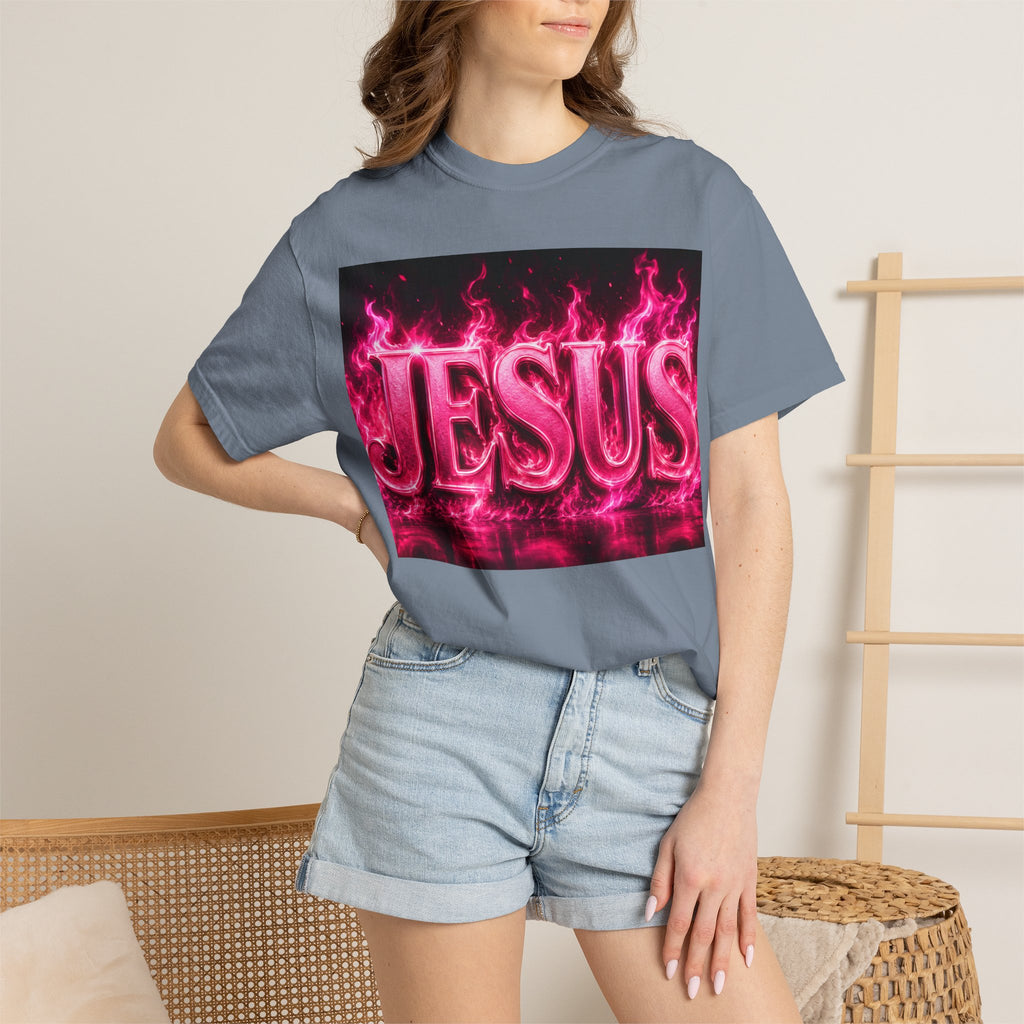 Jesus Pink Flame T-Shirt