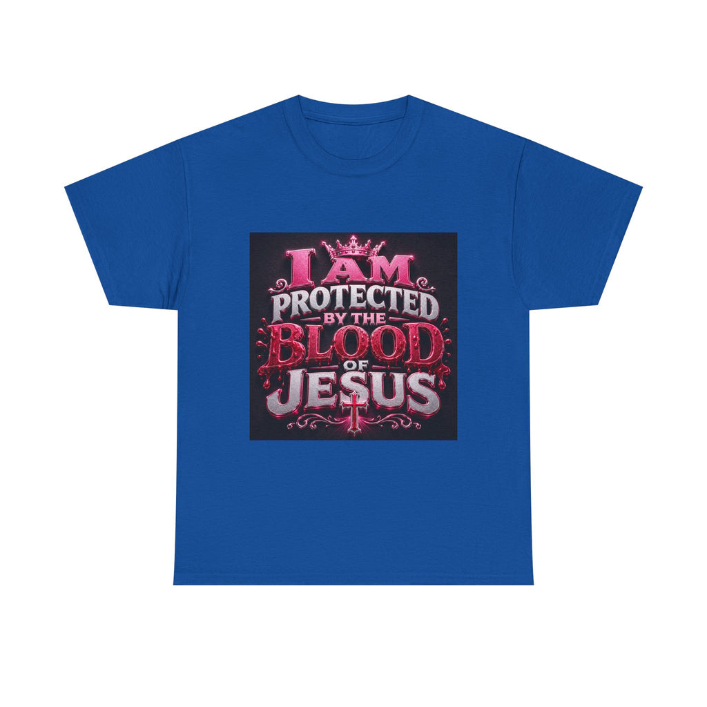 Faith T-Shirt — "I Am Protected by the Blood of Jesus" Christian Tee