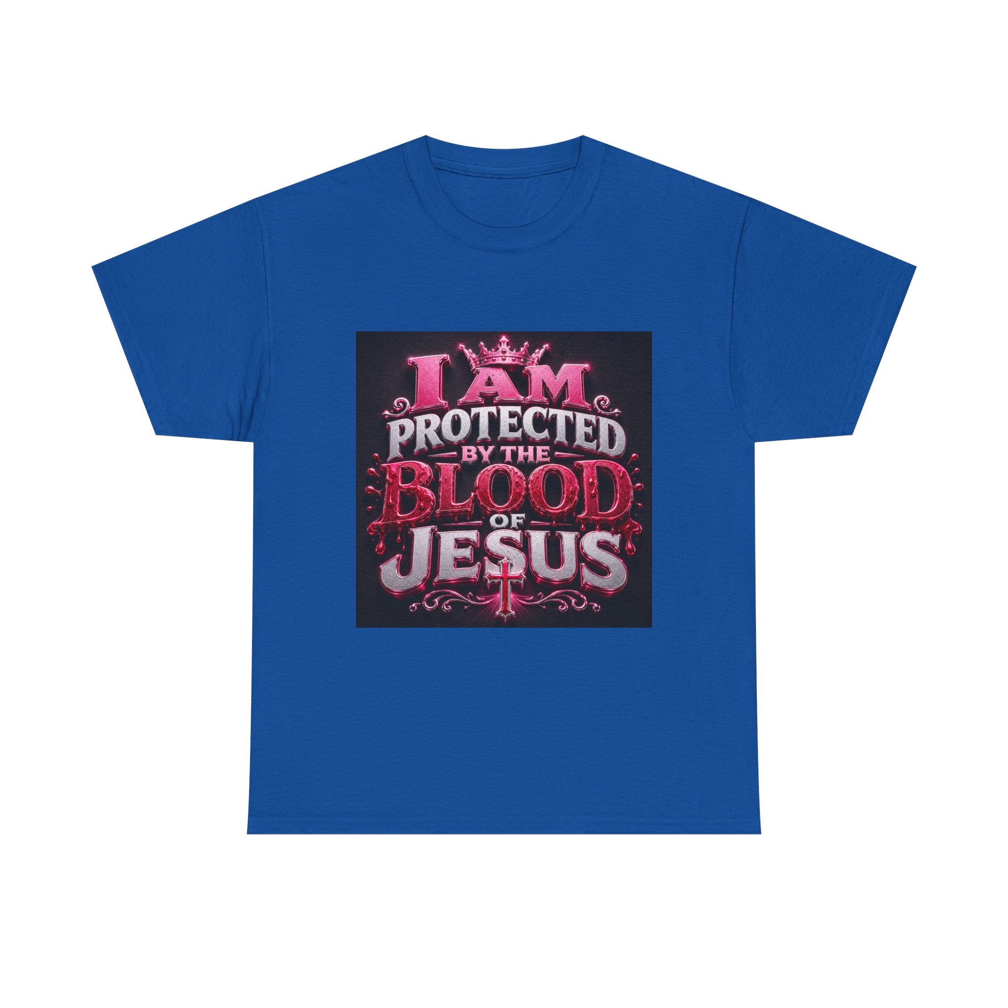 Faith T-Shirt — "I Am Protected by the Blood of Jesus" Christian Tee