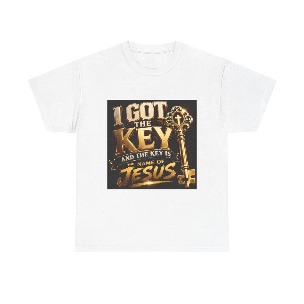 Christian Key T-Shirt — "I Got the Key and the Key is the Name of Jesus" Faith Tee