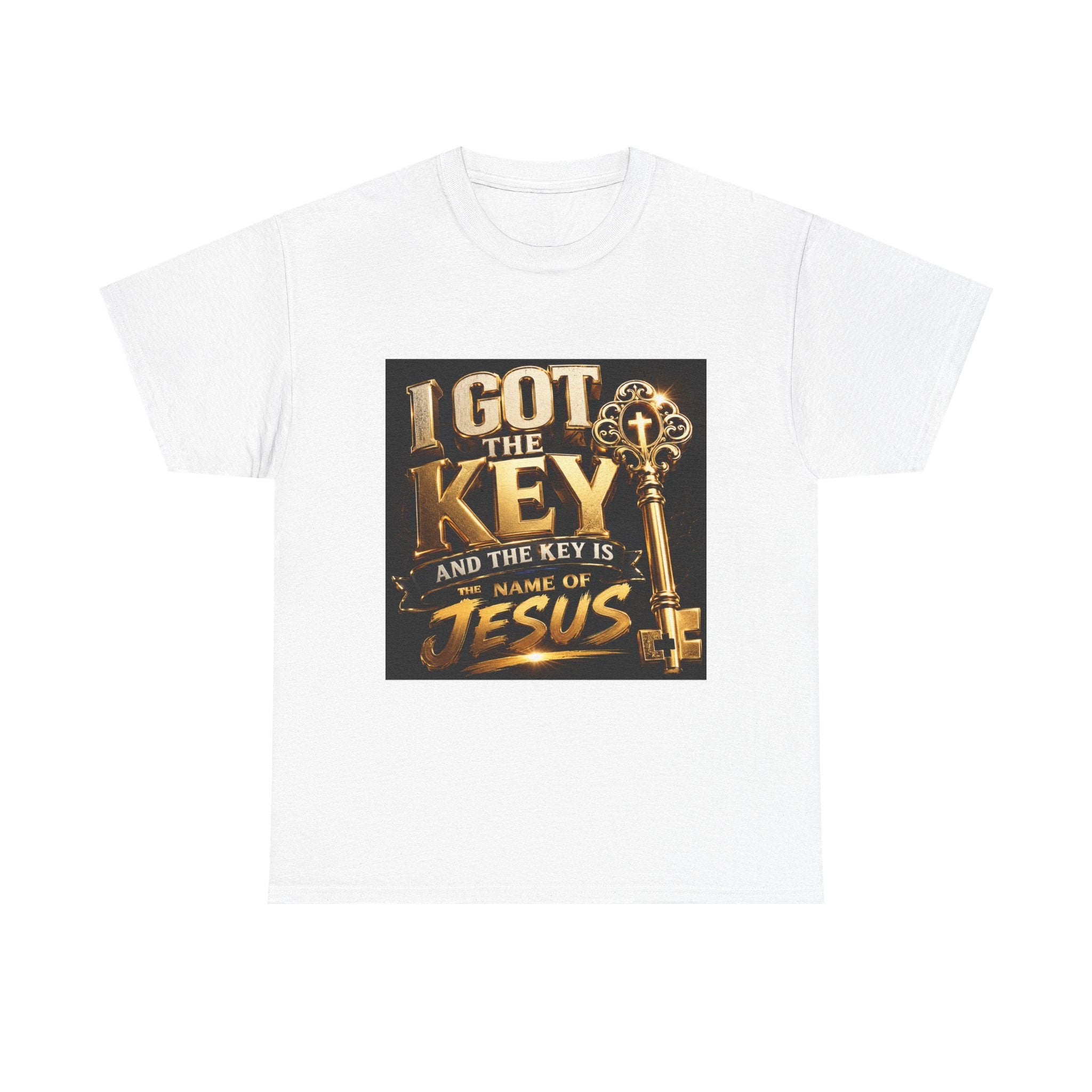 Christian Key T-Shirt — "I Got the Key and the Key is the Name of Jesus" Faith Tee