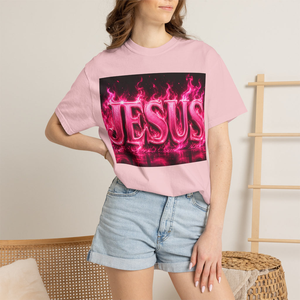 Jesus Pink Flame T-Shirt
