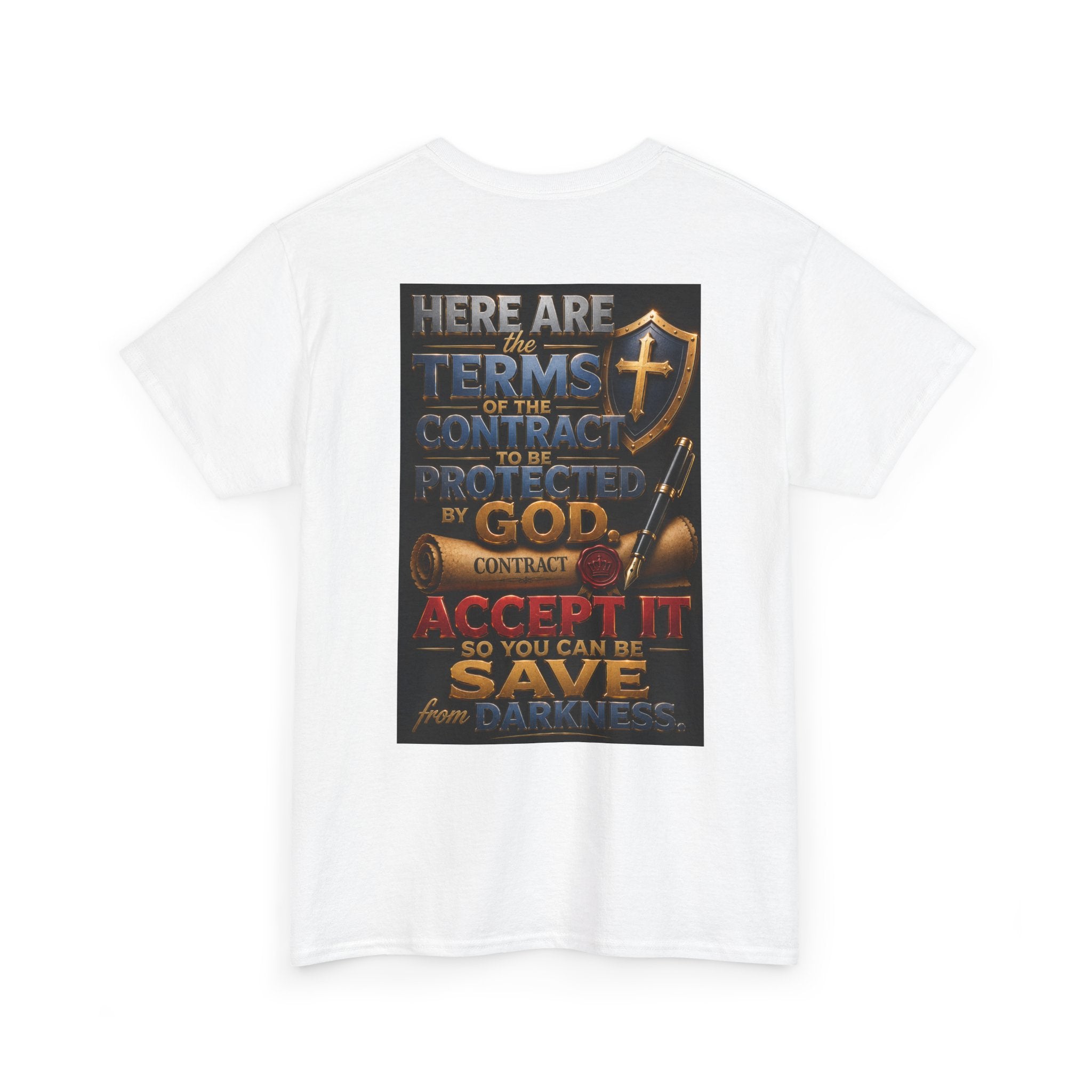 Christian Faith T-Shirt — "First Give Your Life to Christ" Baptism & Holy Spirit Graphic Tee