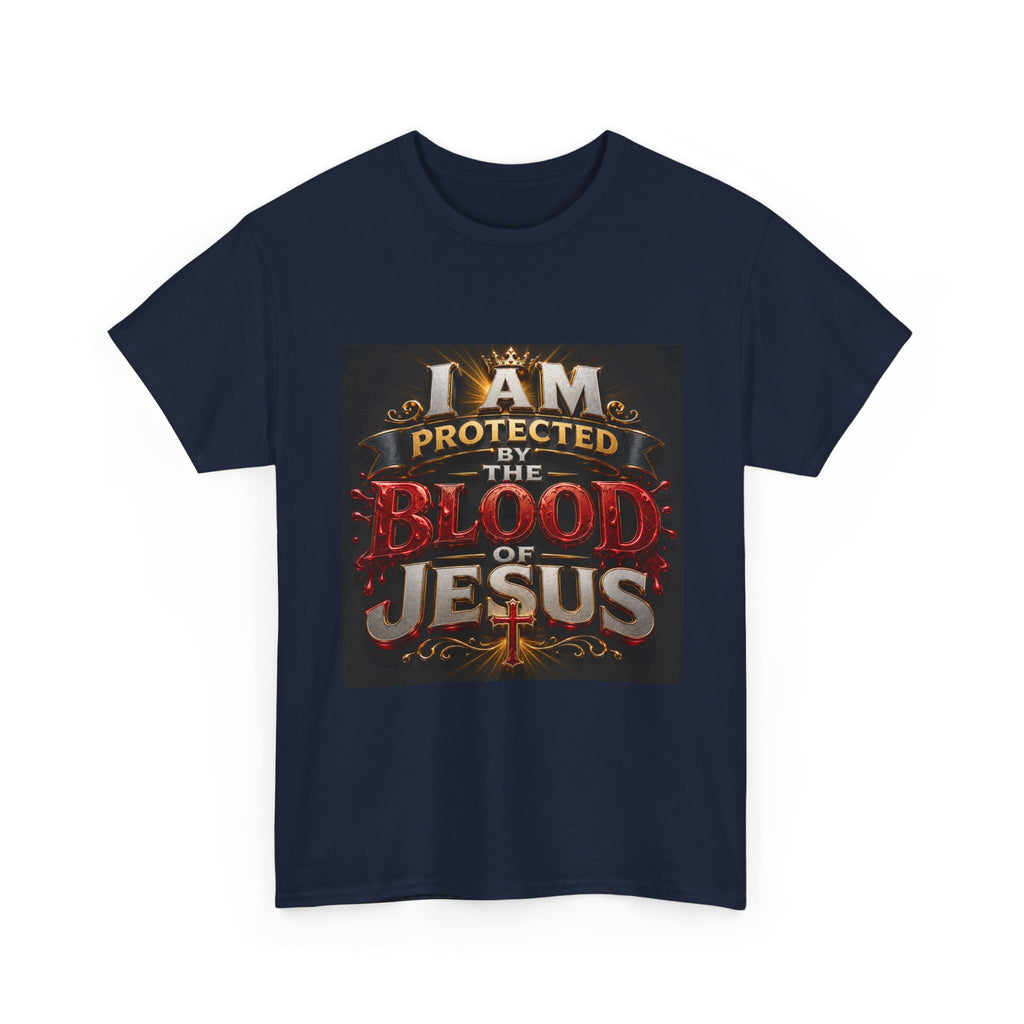 Christian T-Shirt - "I Am Protected by the Blood of Jesus" Faith Tee