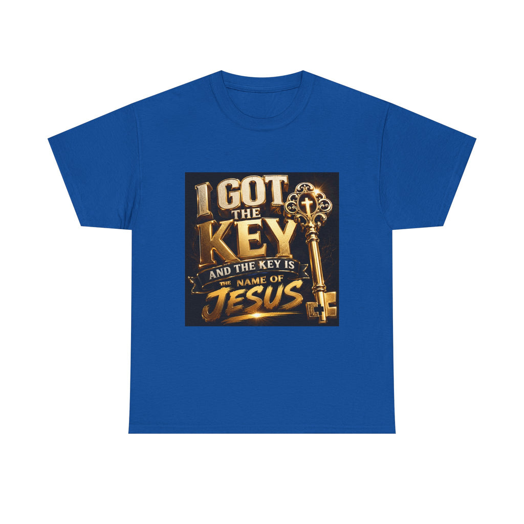 Christian Key T-Shirt — "I Got the Key and the Key is the Name of Jesus" Faith Tee