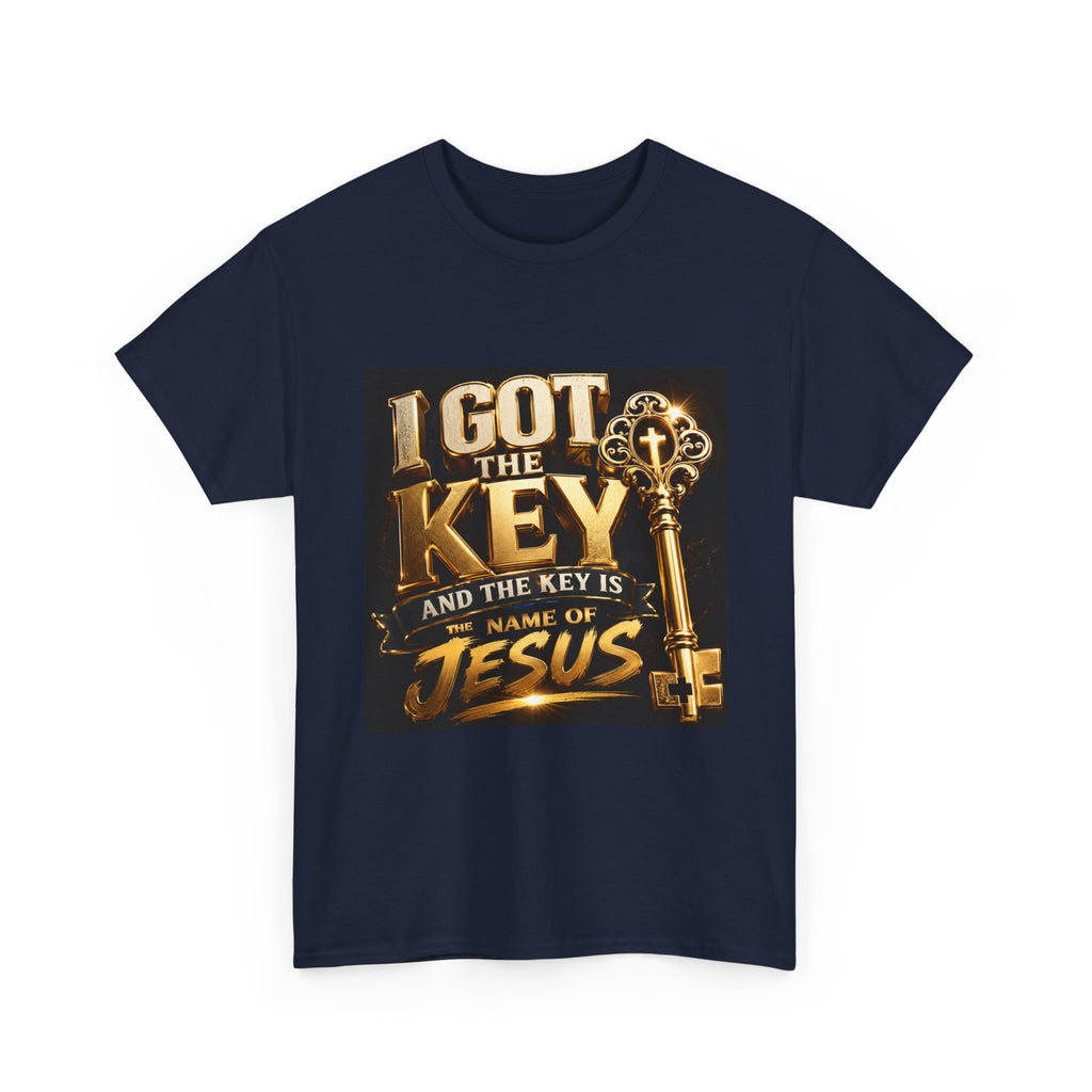 Christian Key T-Shirt — "I Got the Key and the Key is the Name of Jesus" Faith Tee