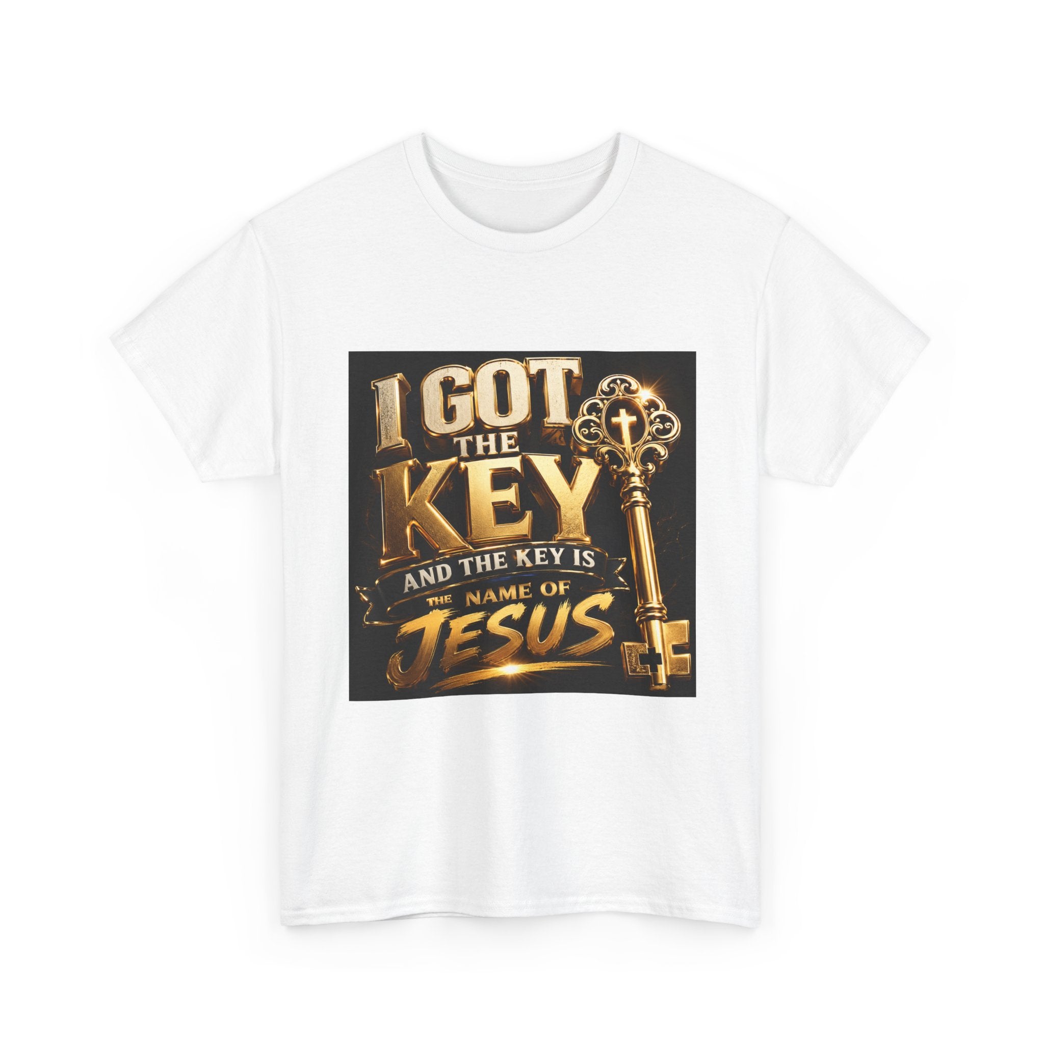 Christian Key T-Shirt — "I Got the Key and the Key is the Name of Jesus" Faith Tee