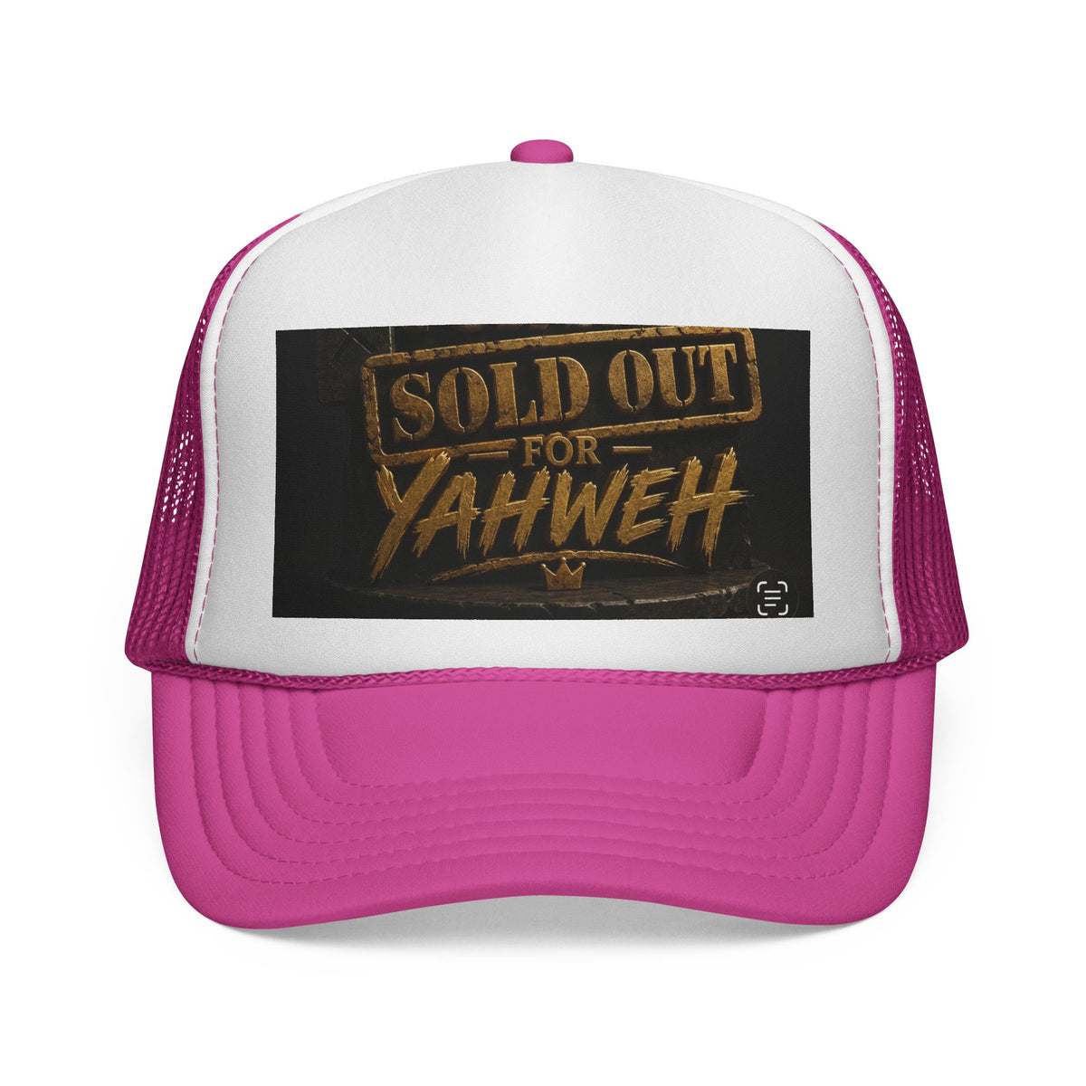Sold Out for Yahweh Trucker Hat – Christian Faith Mesh Cap