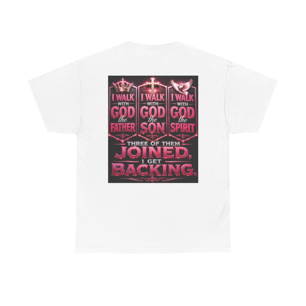 Christian Faith T-Shirt — "Who Do You Walk With?" Trinity Walk Tee