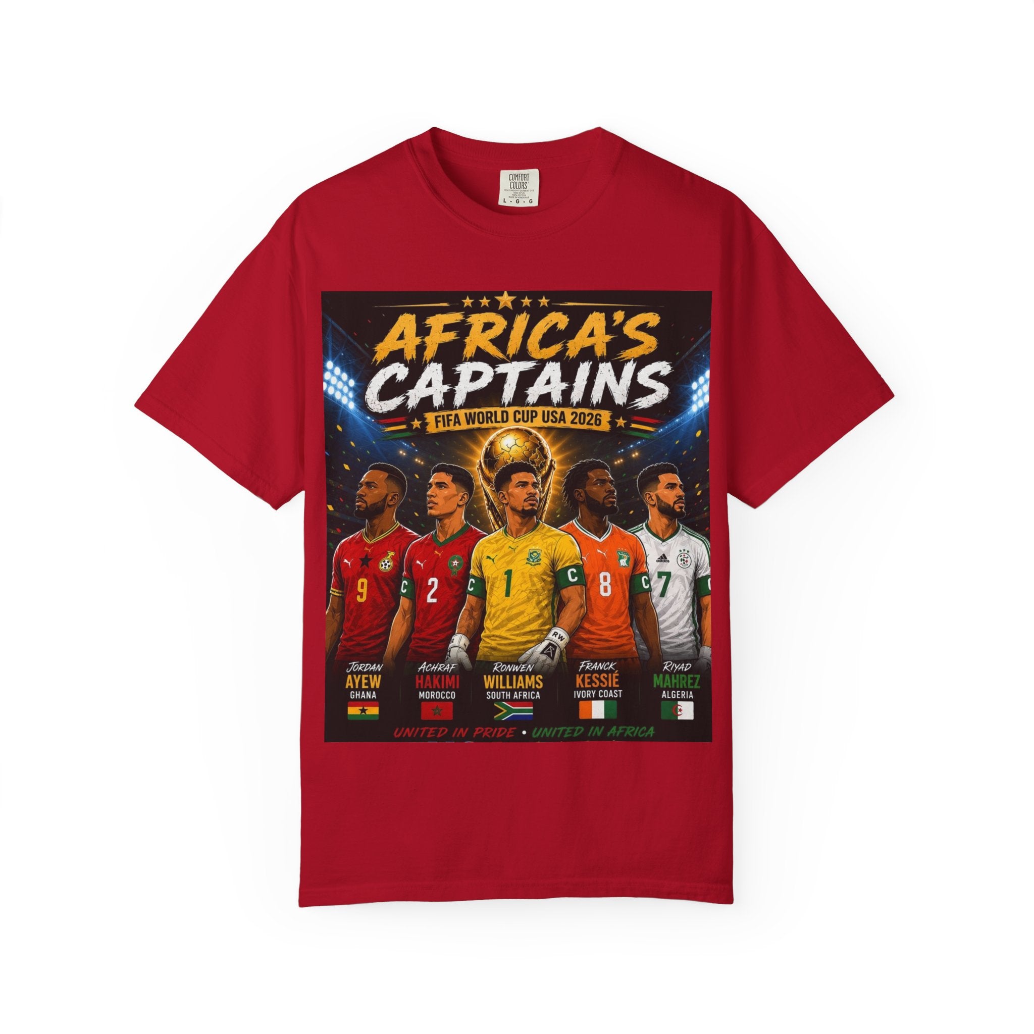 Africa's Captains Soccer T-Shirt — African Nations World Cup Pride Tee