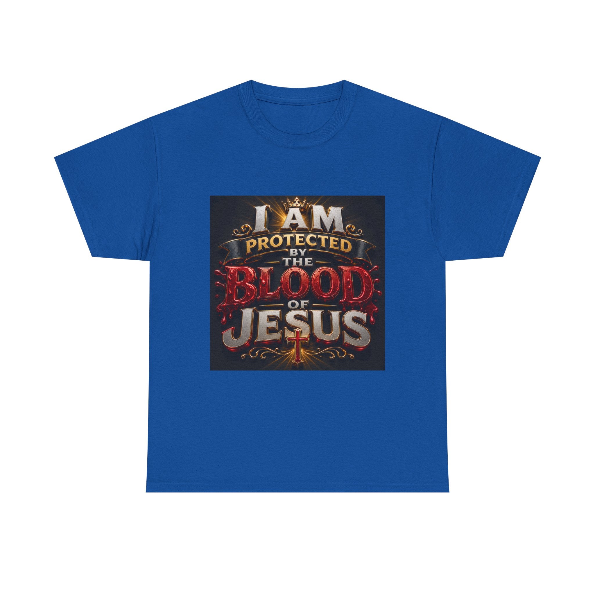 Christian T-Shirt - "I Am Protected by the Blood of Jesus" Faith Tee