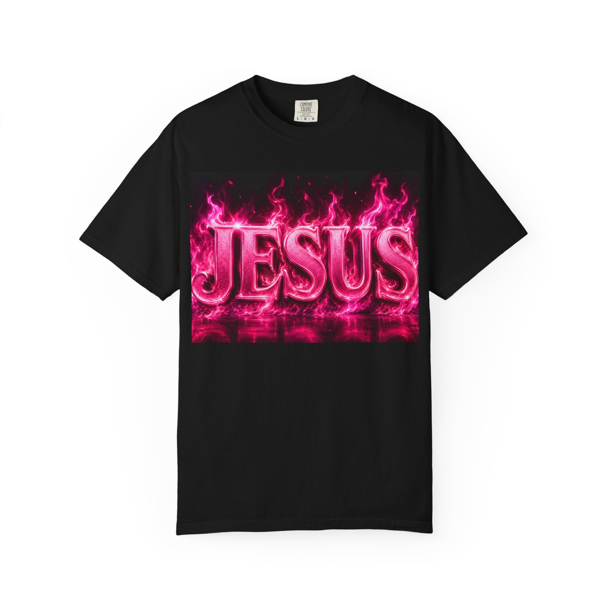 Jesus Pink Flame T-Shirt