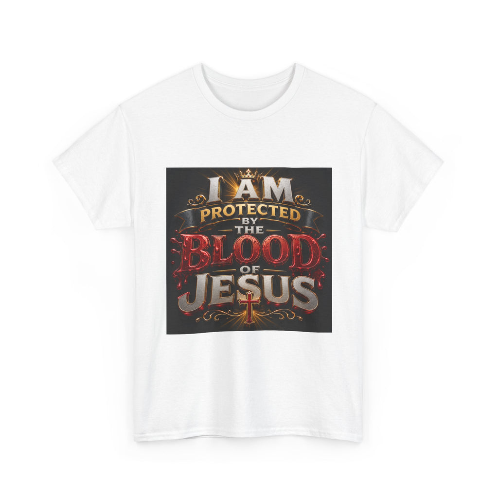 Christian T-Shirt - "I Am Protected by the Blood of Jesus" Faith Tee