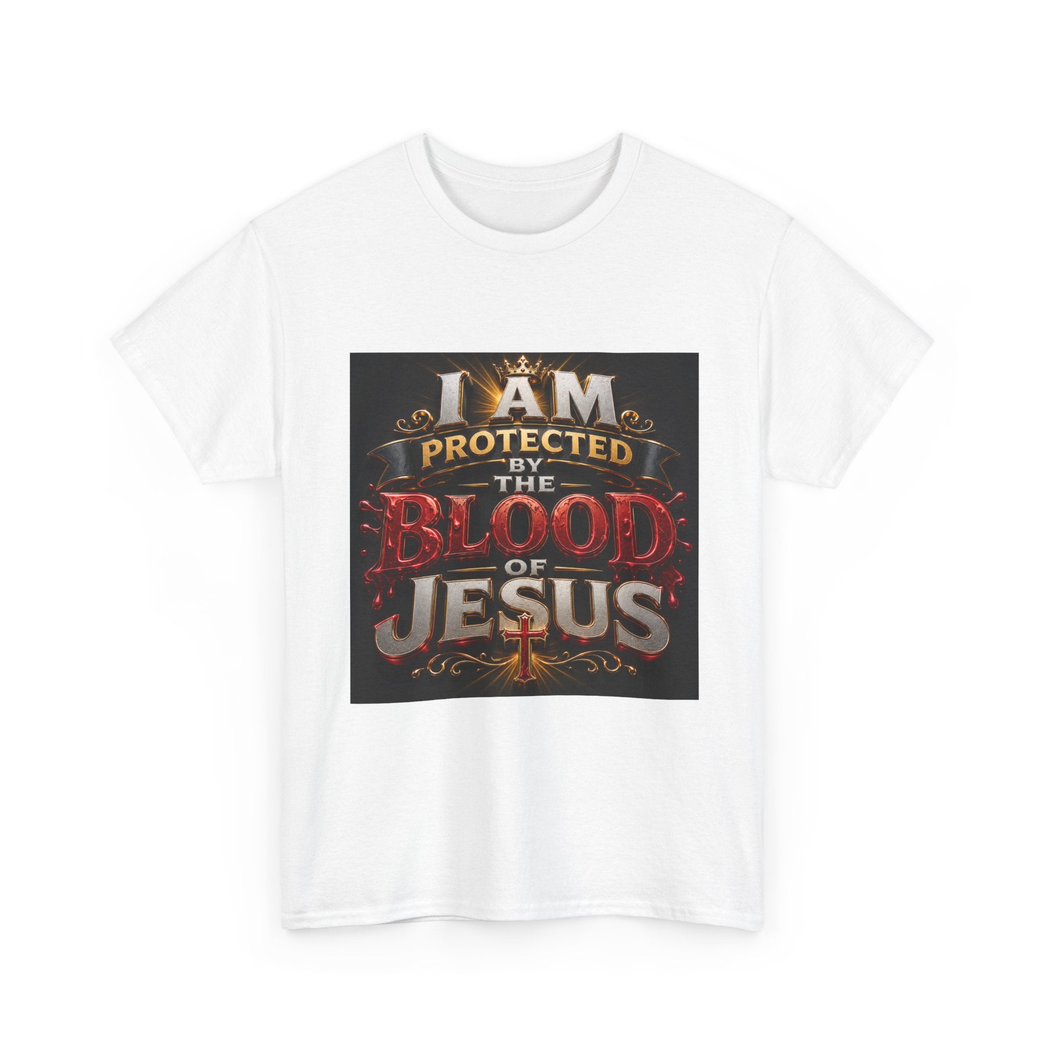 Christian T-Shirt - "I Am Protected by the Blood of Jesus" Faith Tee