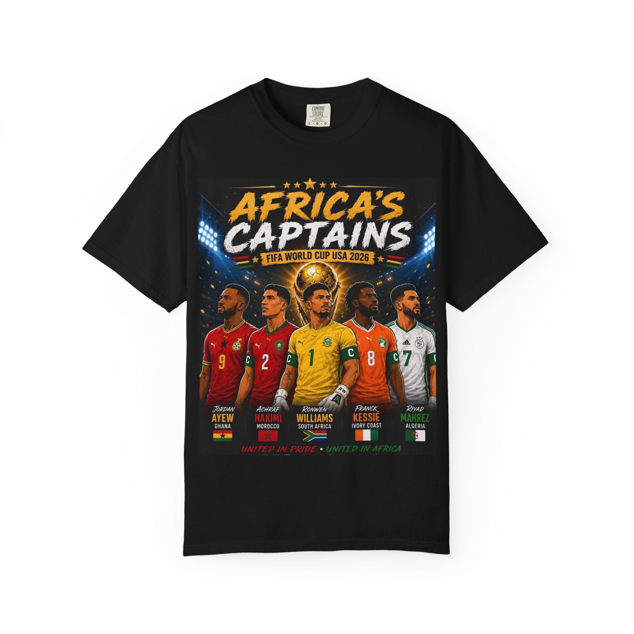 Africa's Captains Soccer T-Shirt — African Nations World Cup Pride Tee