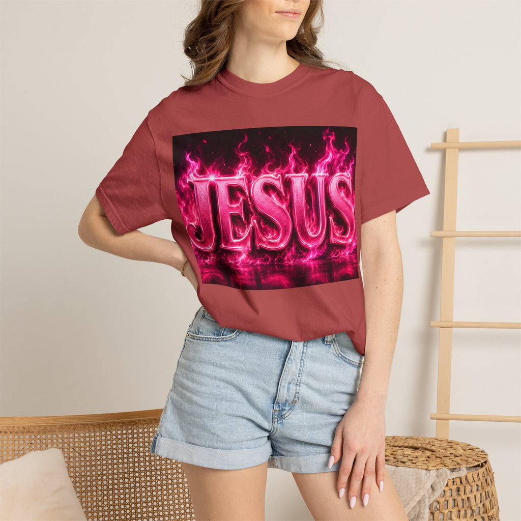 Jesus Pink Flame T-Shirt