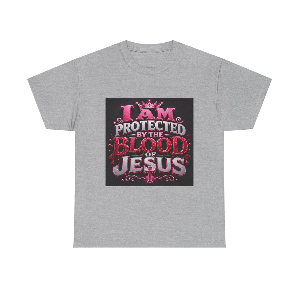Faith T-Shirt — "I Am Protected by the Blood of Jesus" Christian Tee