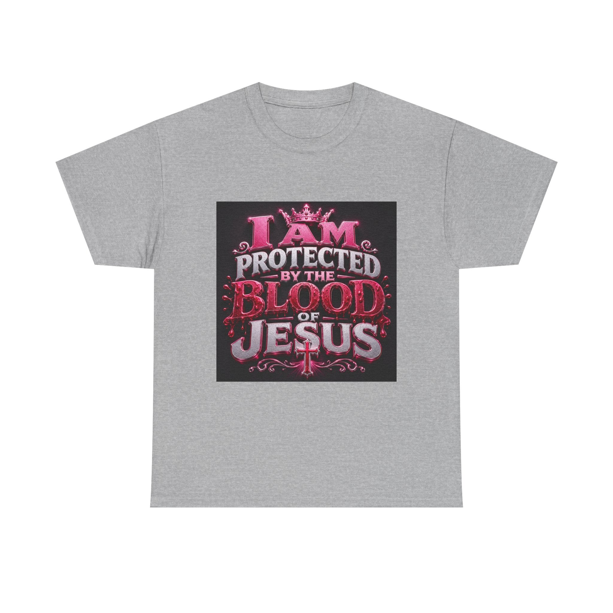 Faith T-Shirt — "I Am Protected by the Blood of Jesus" Christian Tee