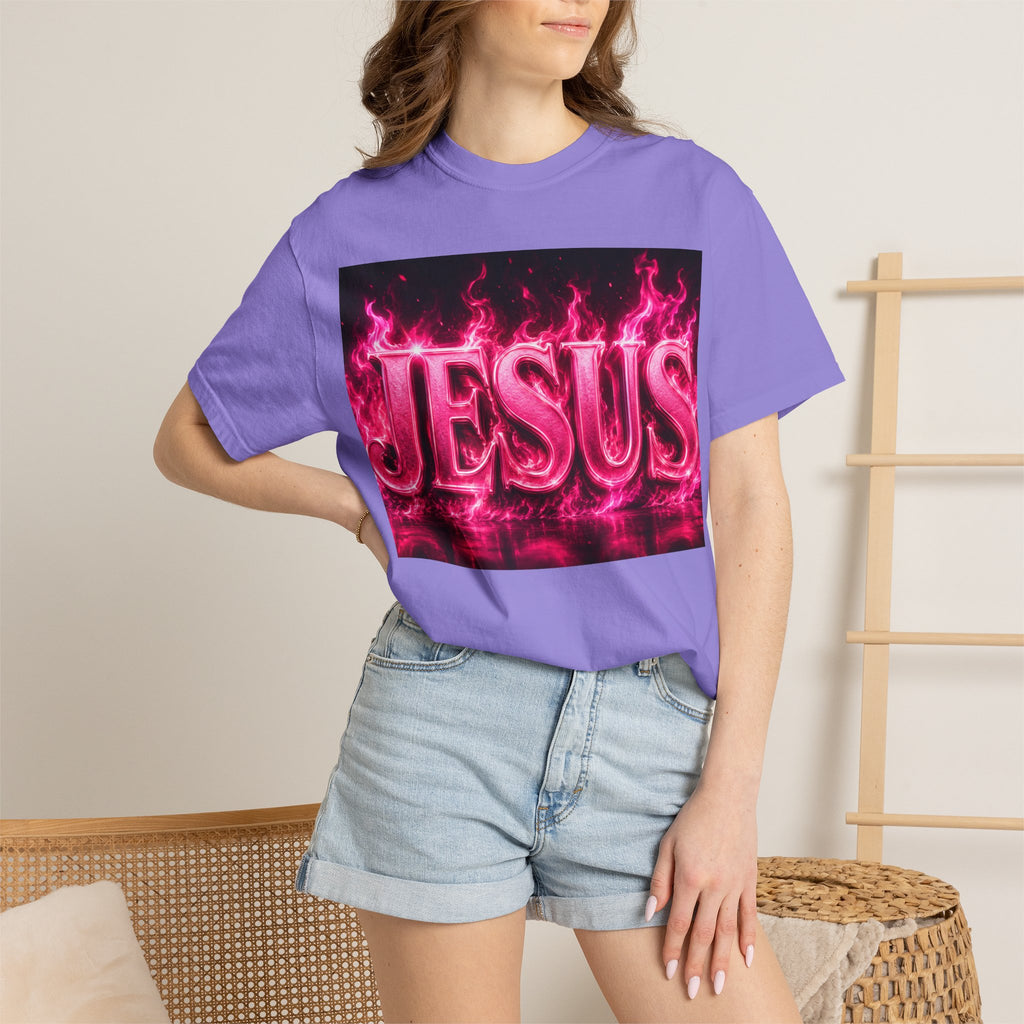 Jesus Pink Flame T-Shirt