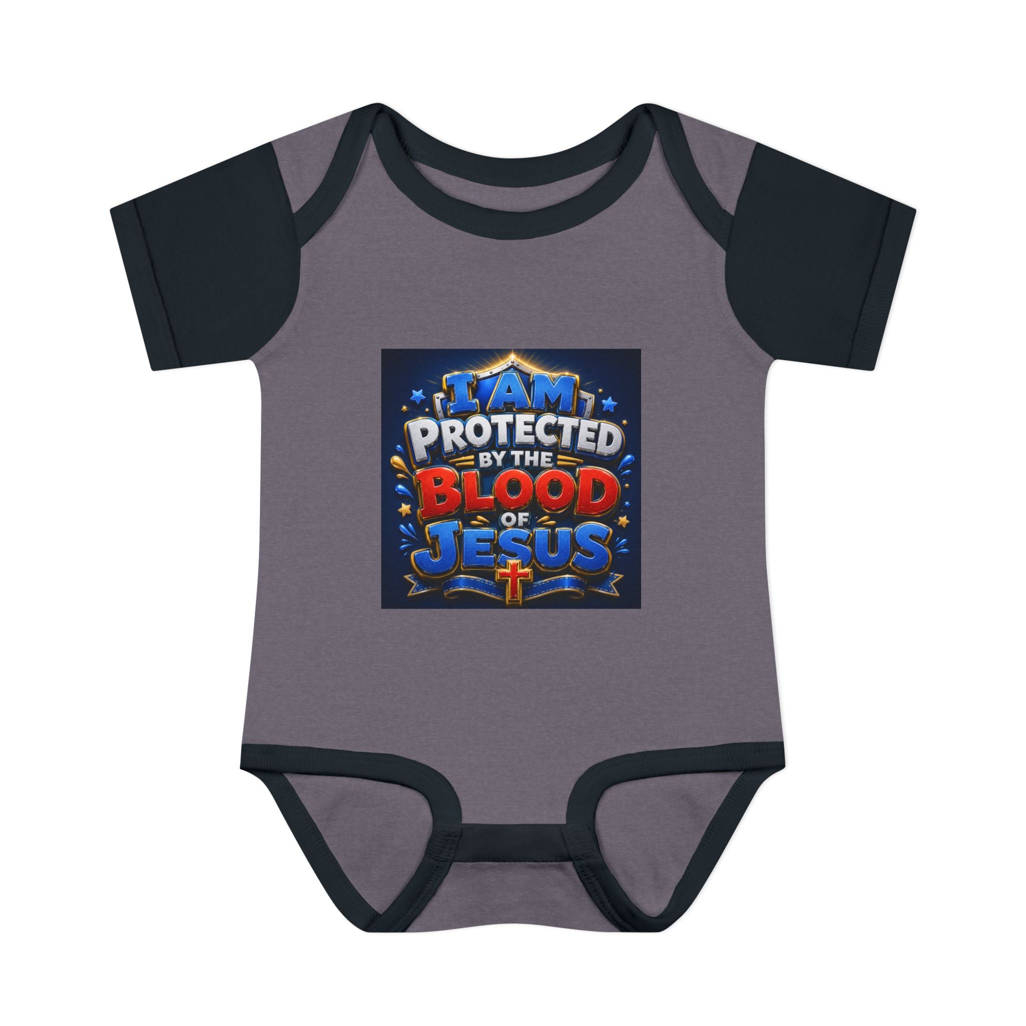 Infant Bodysuit - "I Am Protected by the Blood of Jesus" Christian Baby Onesie, Religious Newborn Gift