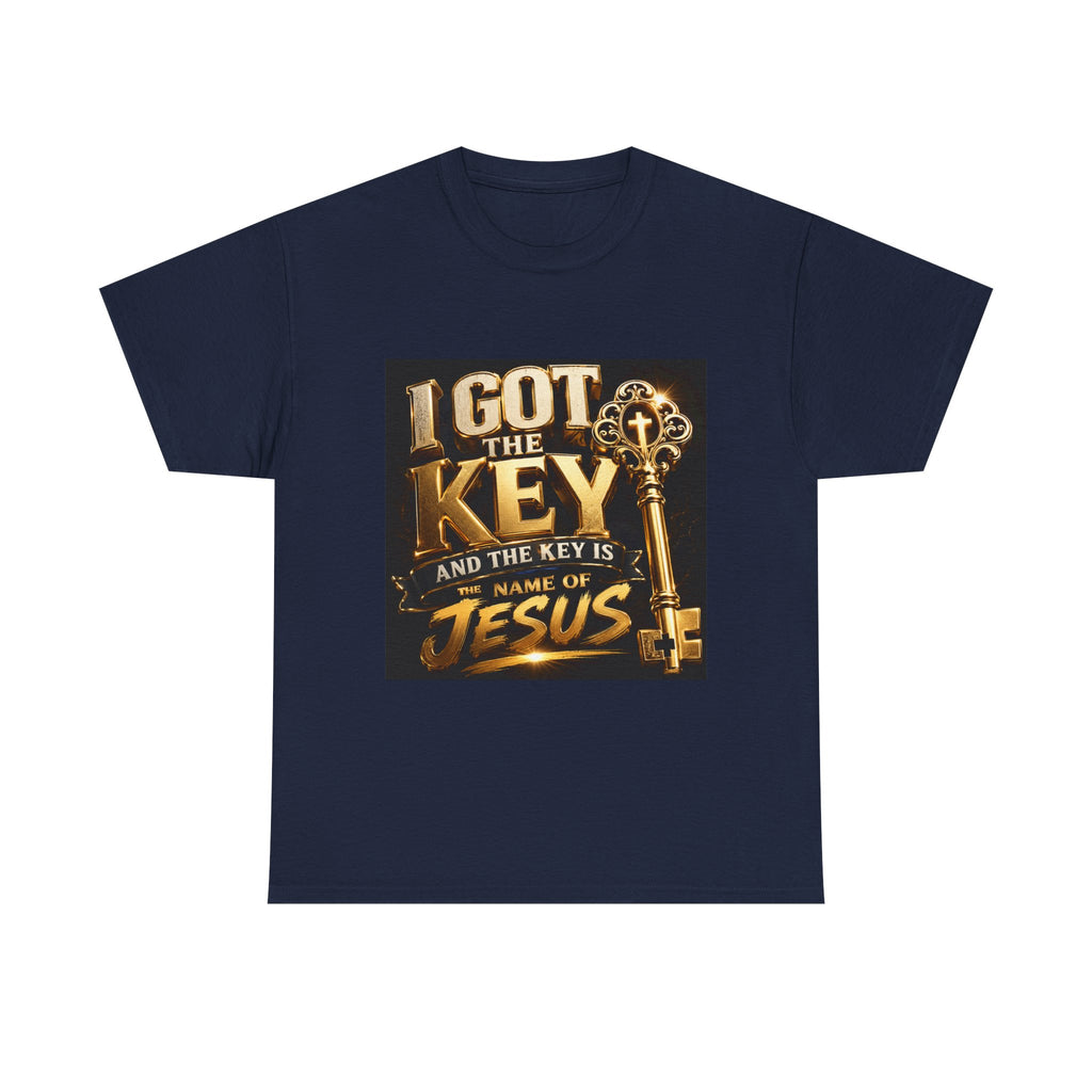 Christian Key T-Shirt — "I Got the Key and the Key is the Name of Jesus" Faith Tee