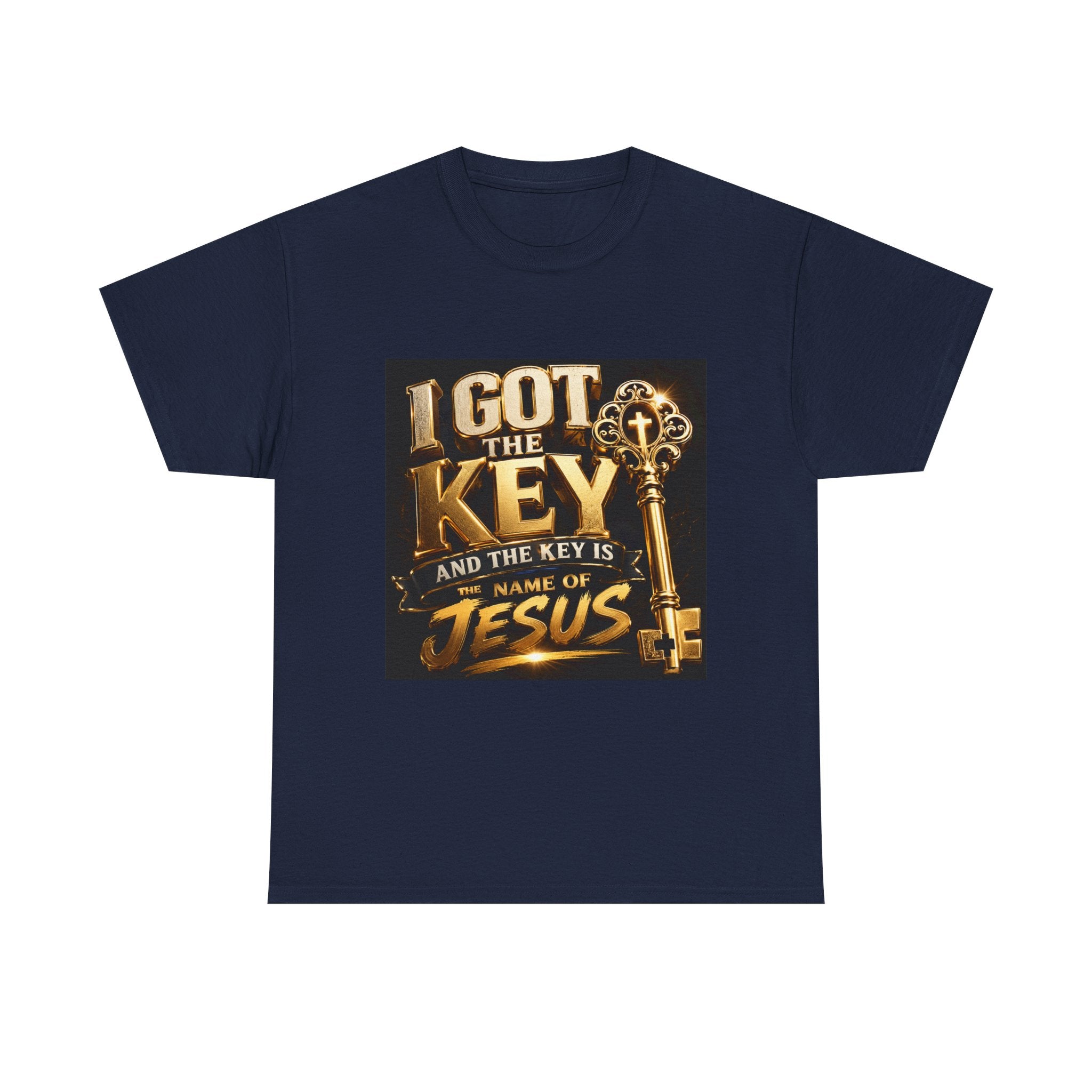Christian Key T-Shirt — "I Got the Key and the Key is the Name of Jesus" Faith Tee