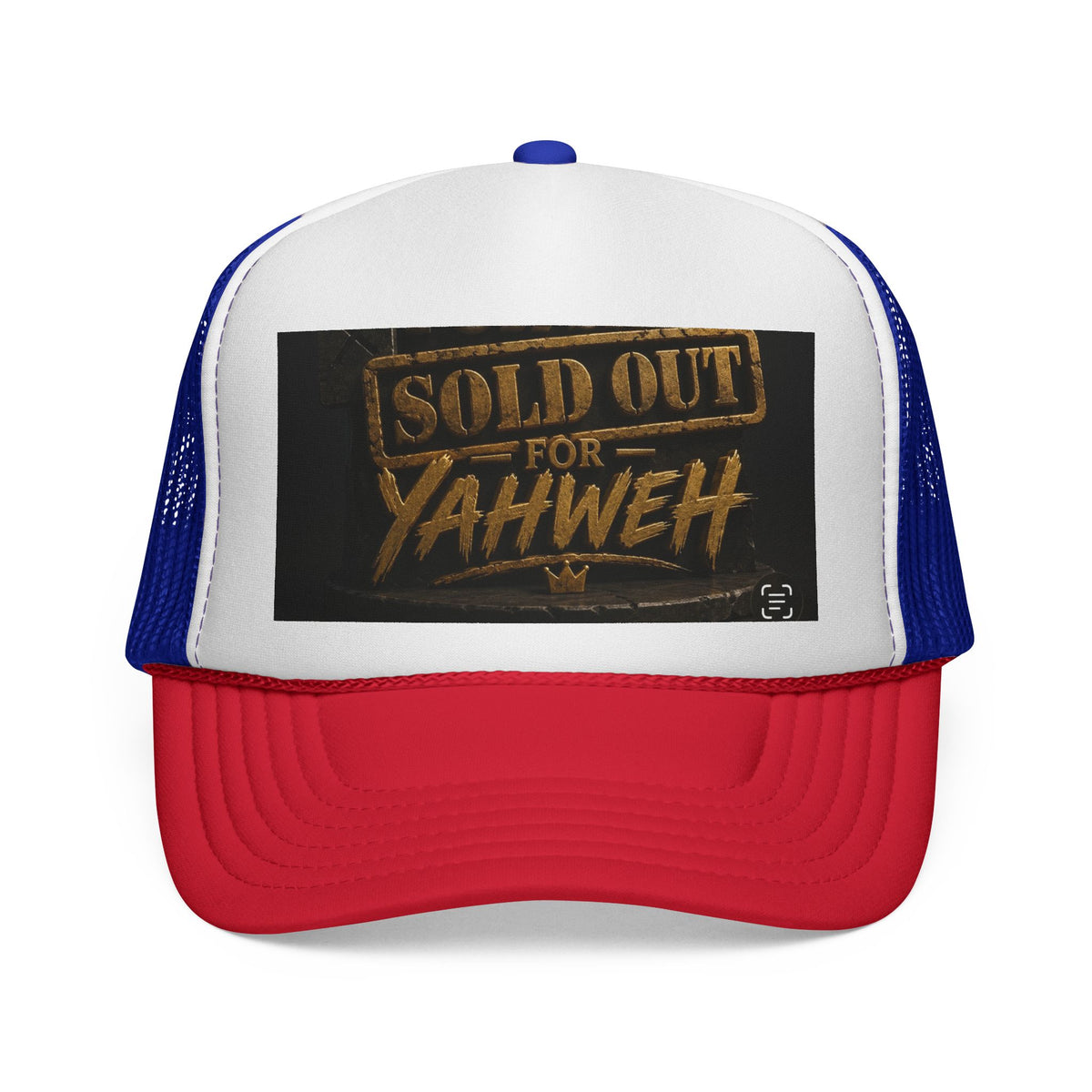 Sold Out for Yahweh Trucker Hat – Christian Faith Mesh Cap