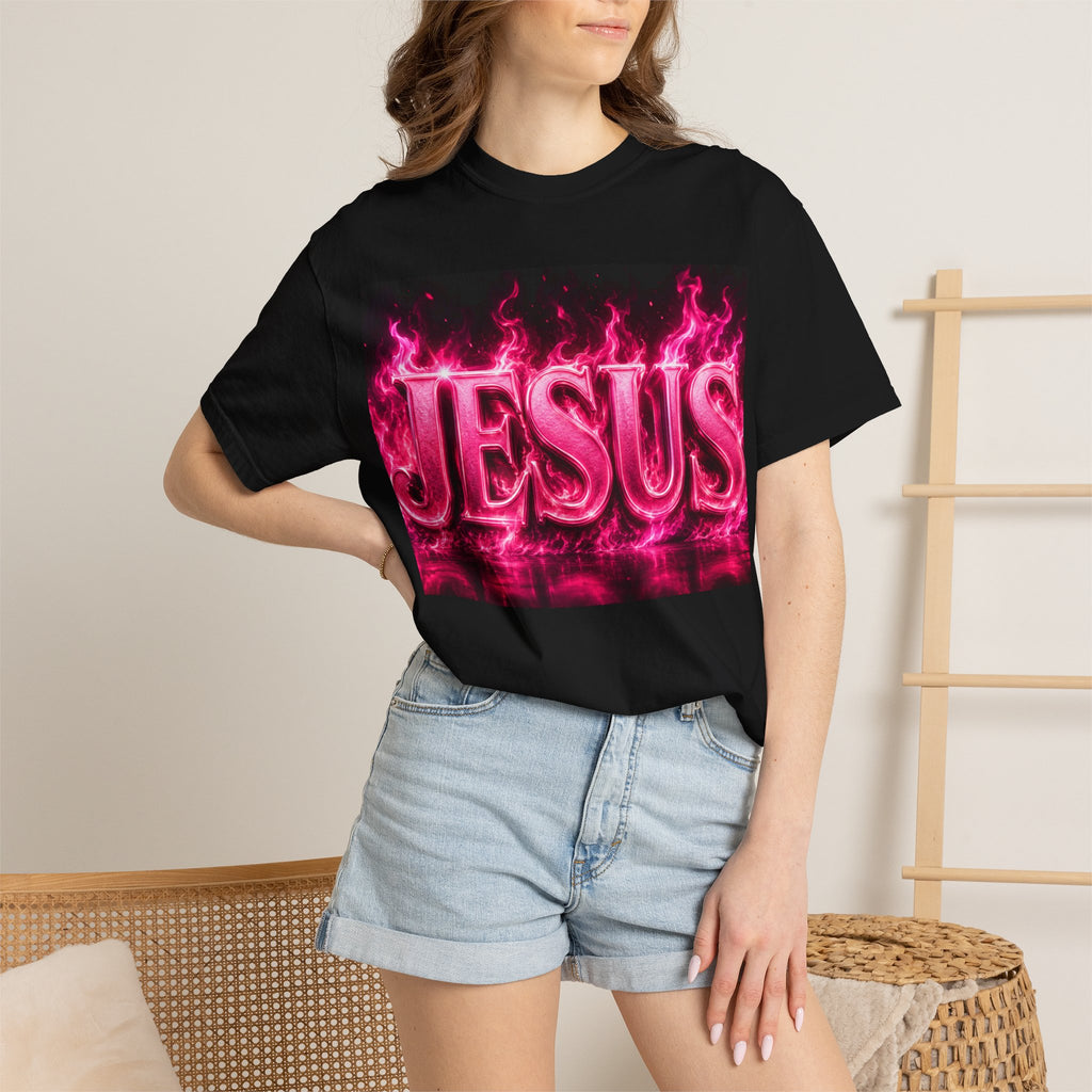Jesus Pink Flame T-Shirt