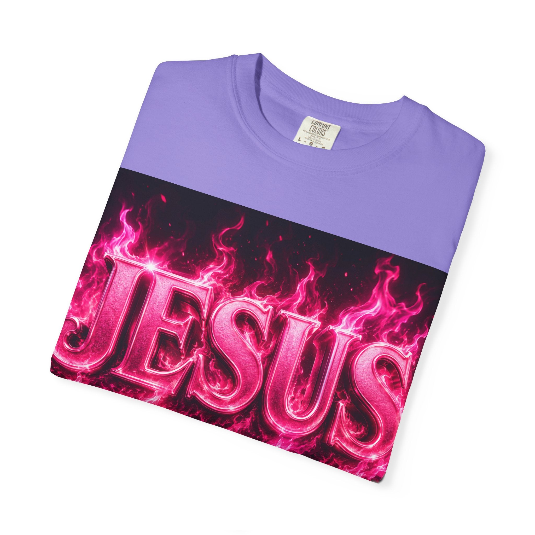 Jesus Pink Flame T-Shirt