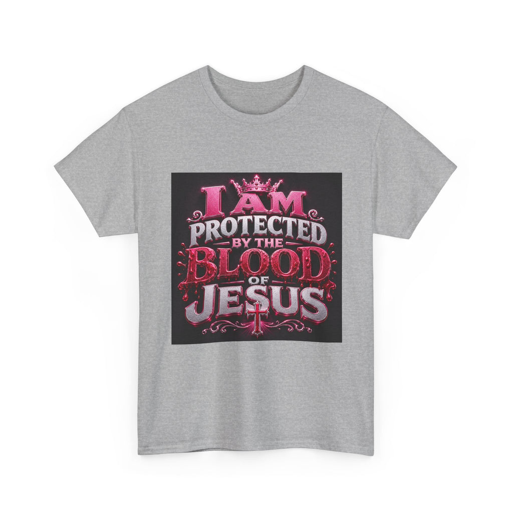 Faith T-Shirt — "I Am Protected by the Blood of Jesus" Christian Tee