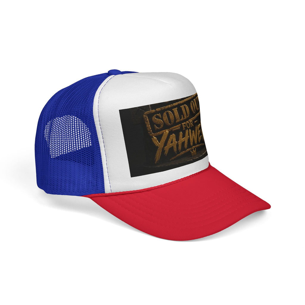 Sold Out for Yahweh Trucker Hat – Christian Faith Mesh Cap