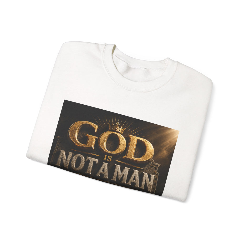 Religious Sweatshirt – "God Is Not a Man That He Should Lie" Crewneck