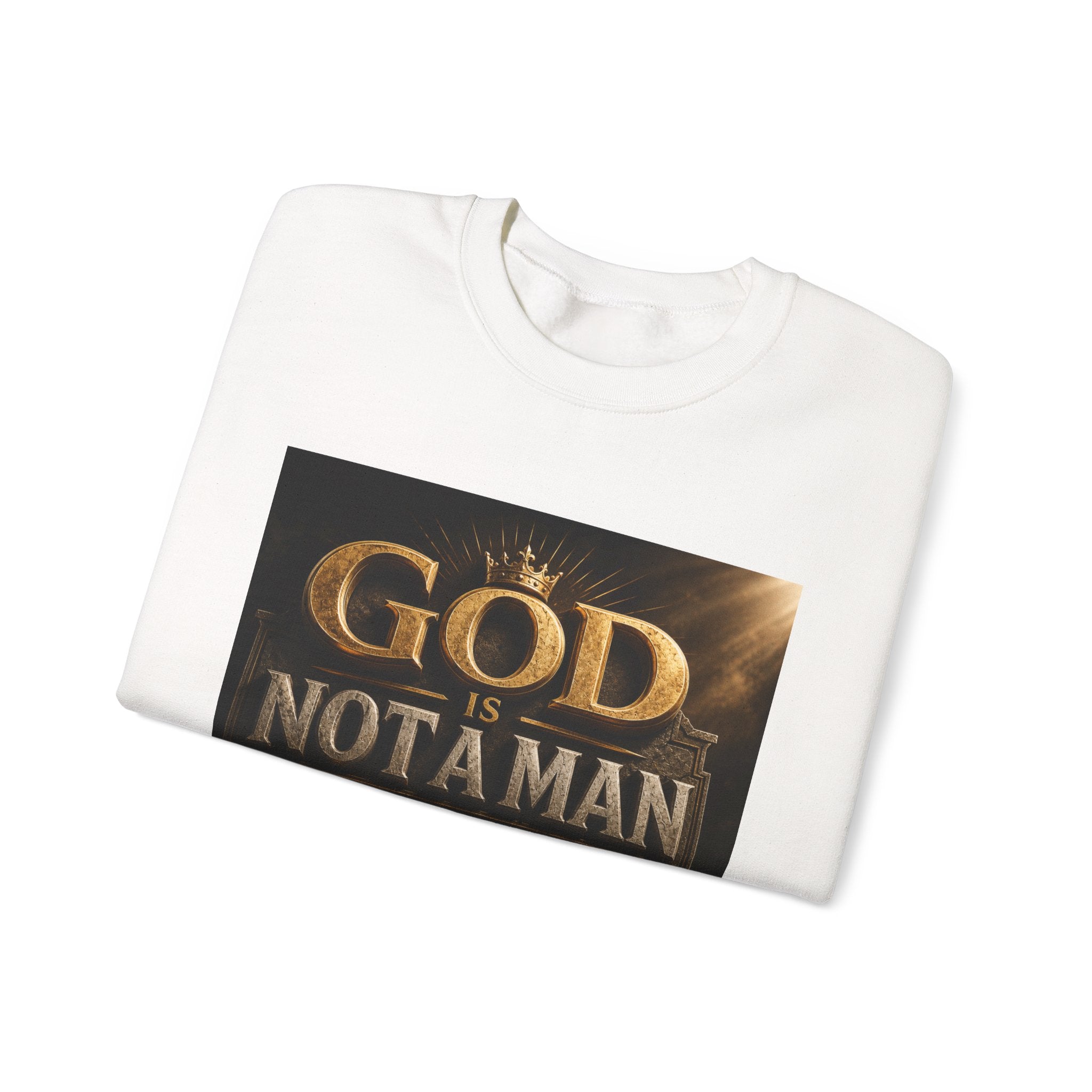Religious Sweatshirt – "God Is Not a Man That He Should Lie" Crewneck