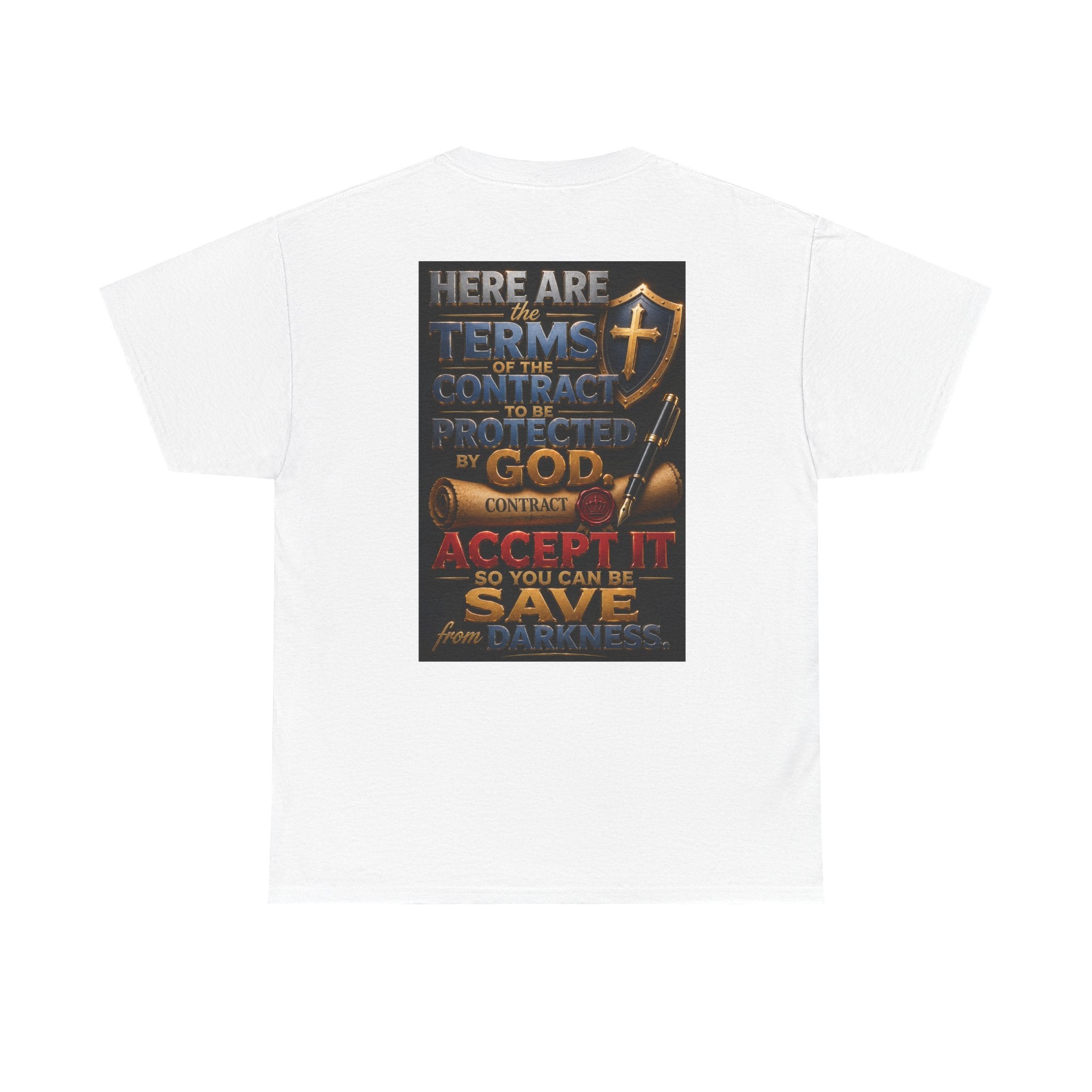 Christian Faith T-Shirt — "First Give Your Life to Christ" Baptism & Holy Spirit Graphic Tee