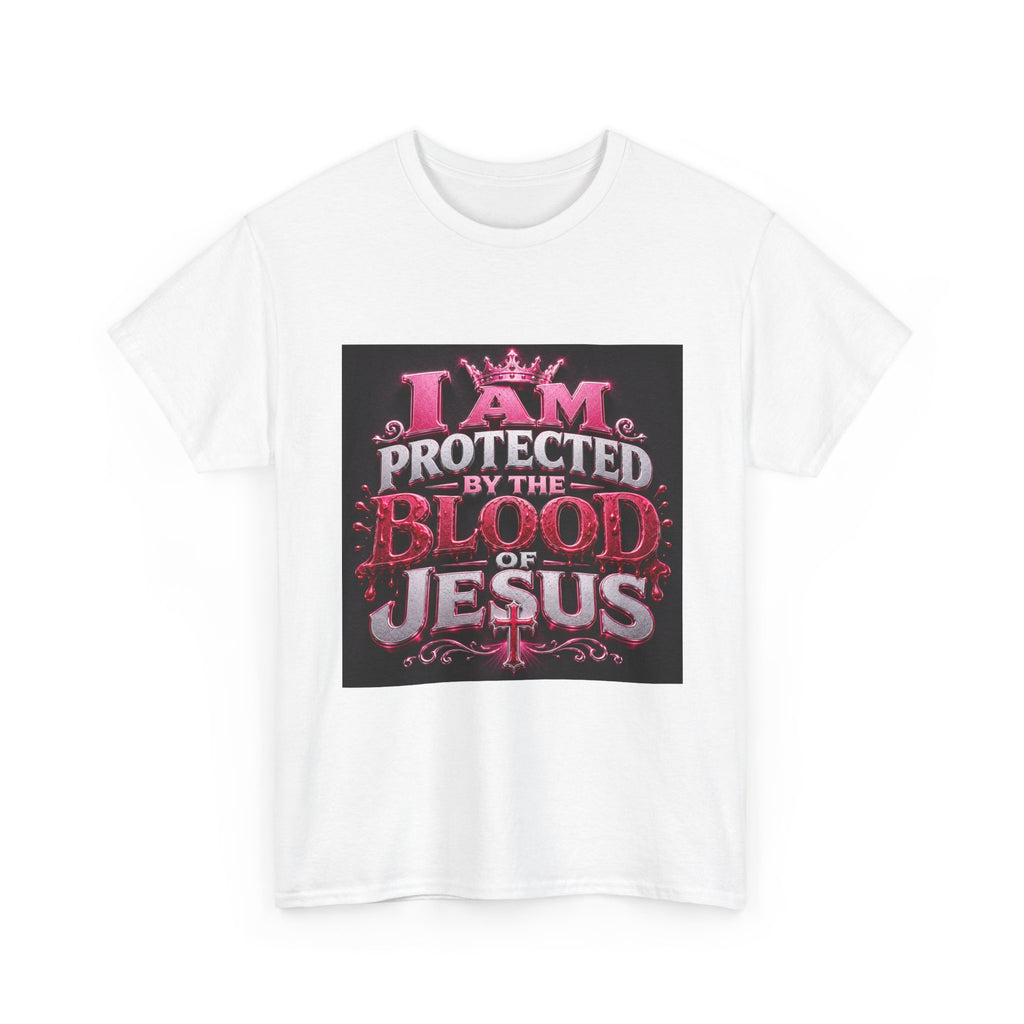 Faith T-Shirt — "I Am Protected by the Blood of Jesus" Christian Tee