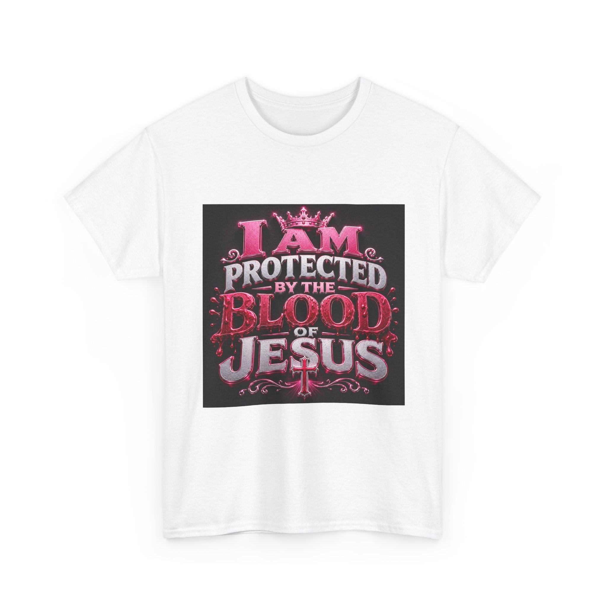 Faith T-Shirt — "I Am Protected by the Blood of Jesus" Christian Tee
