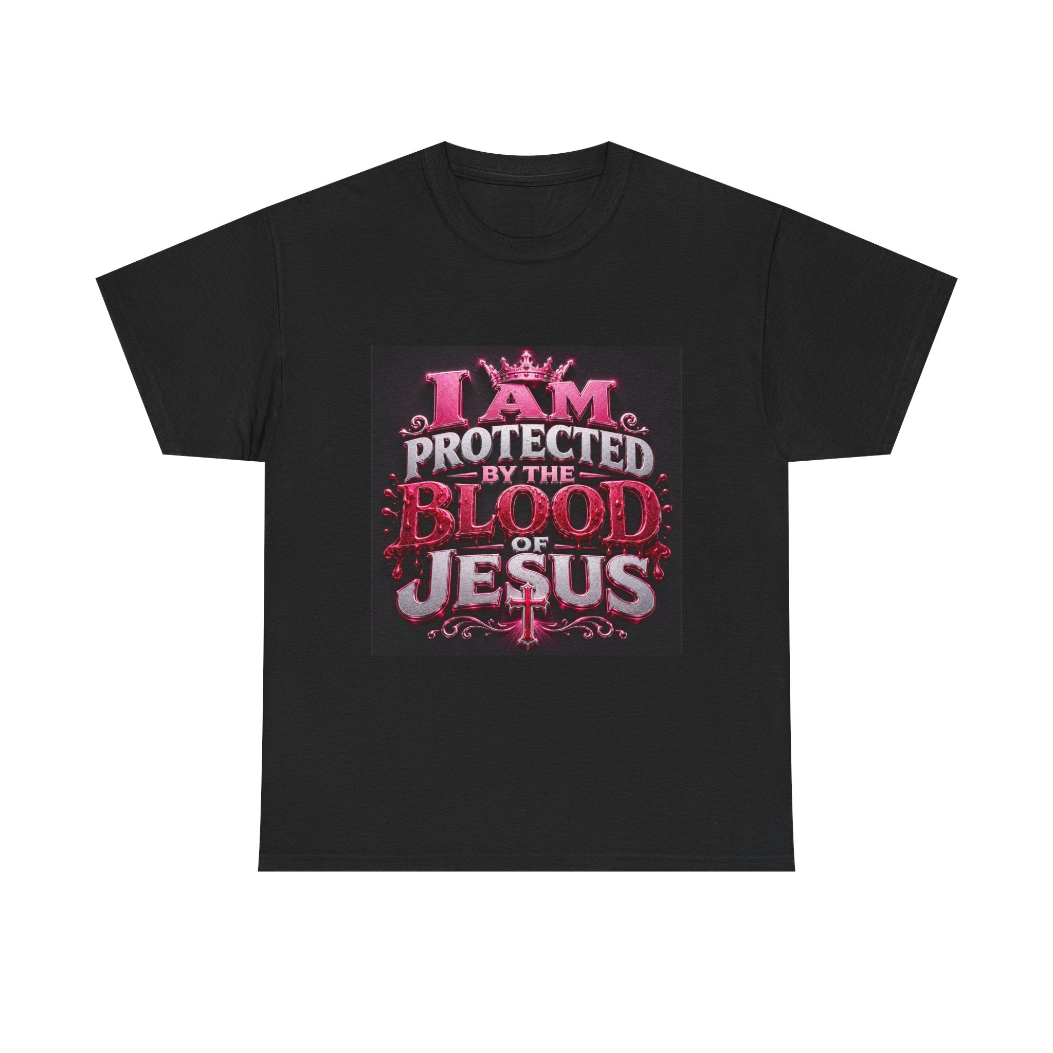 Faith T-Shirt — "I Am Protected by the Blood of Jesus" Christian Tee