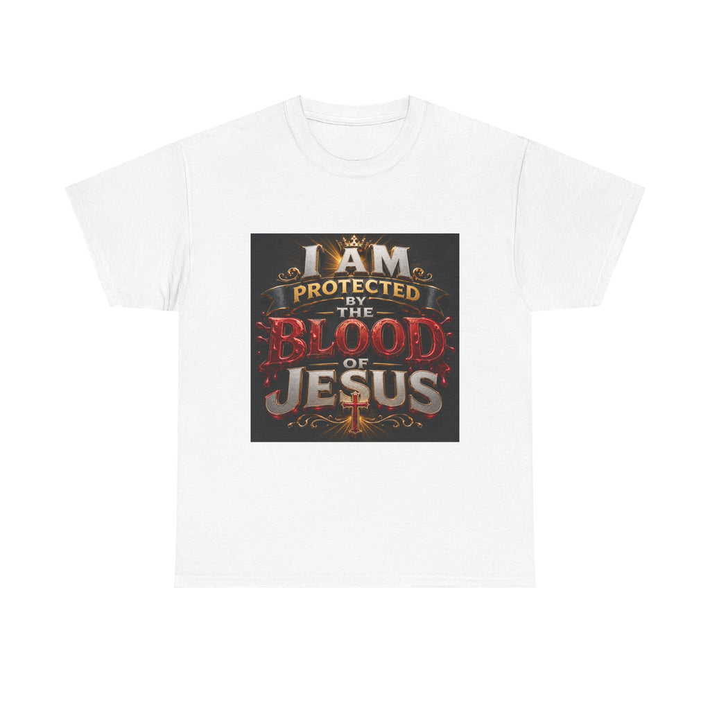 Christian T-Shirt - "I Am Protected by the Blood of Jesus" Faith Tee