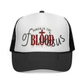 Trucker Cap — “Power in the Blood” Christian Cross Mesh Hat