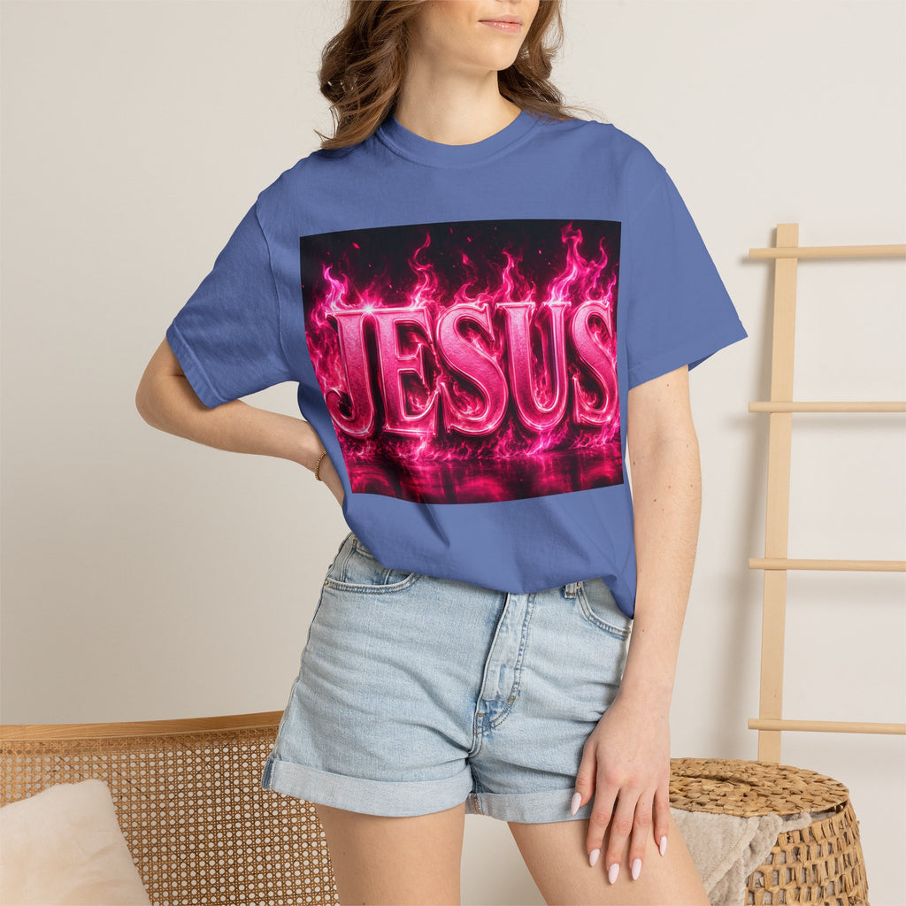 Jesus Pink Flame T-Shirt