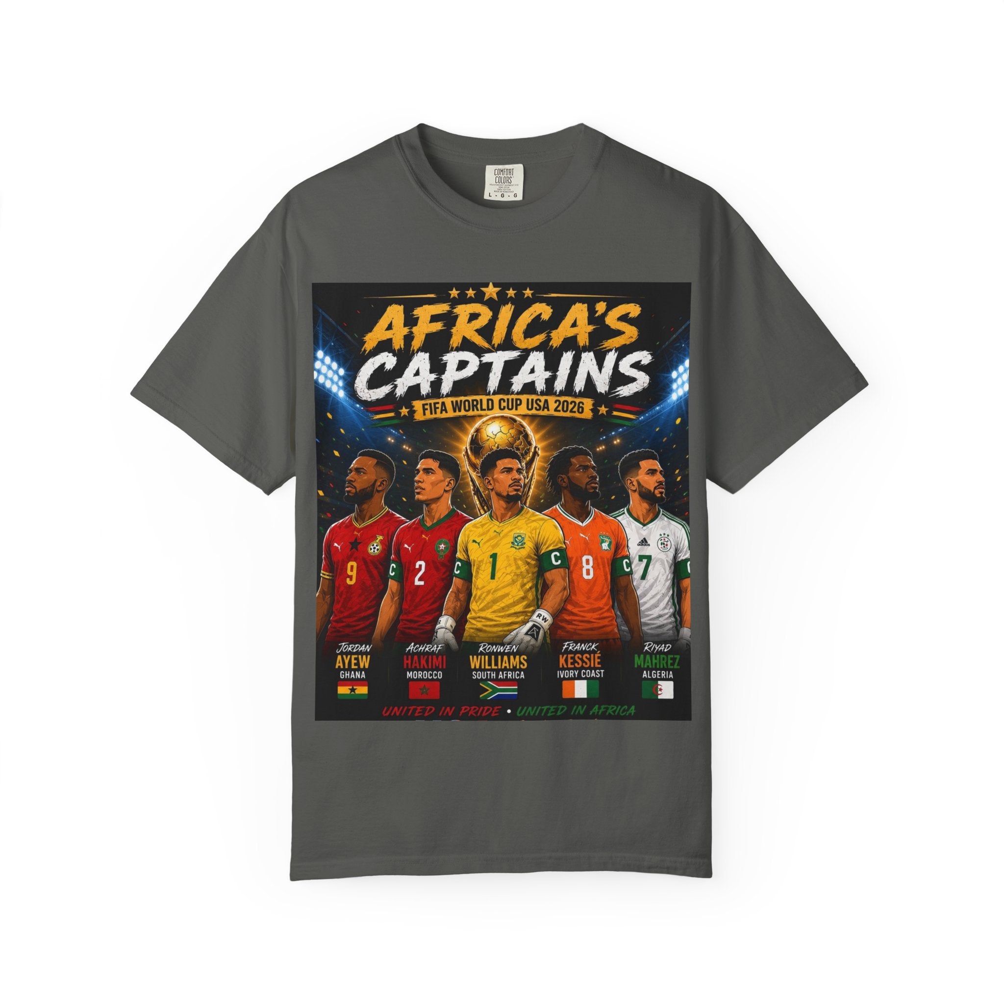 Africa's Captains Soccer T-Shirt — African Nations World Cup Pride Tee