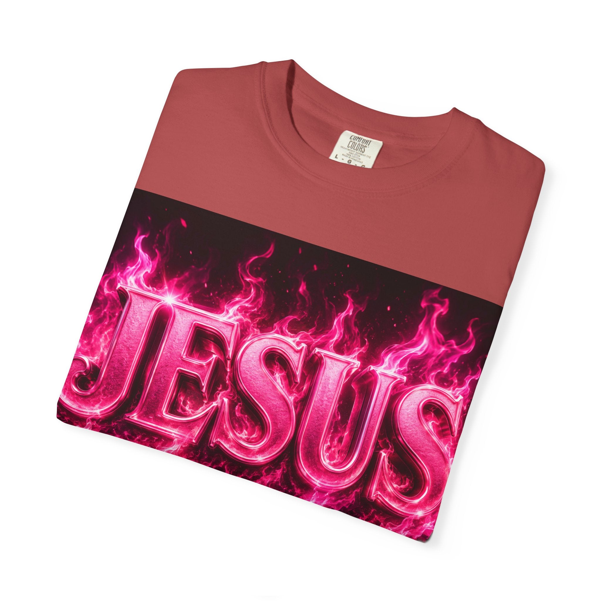 Jesus Pink Flame T-Shirt